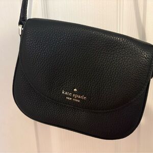 Kate Spade Black Pebbled Crossbody Bag